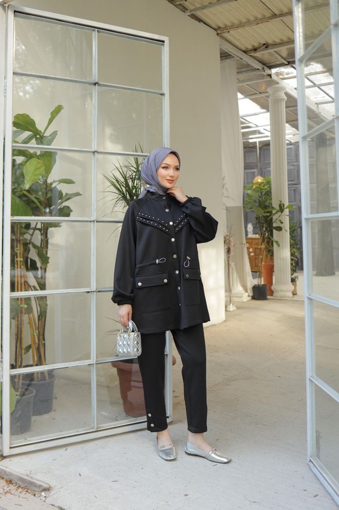 Tracksuit Set Cotton Black 