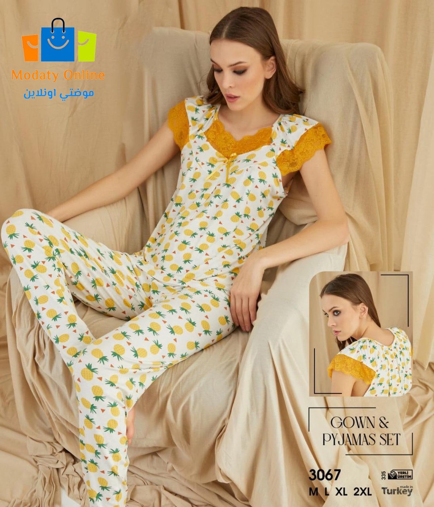 Pajamas Half Sleeves Woman Cotton