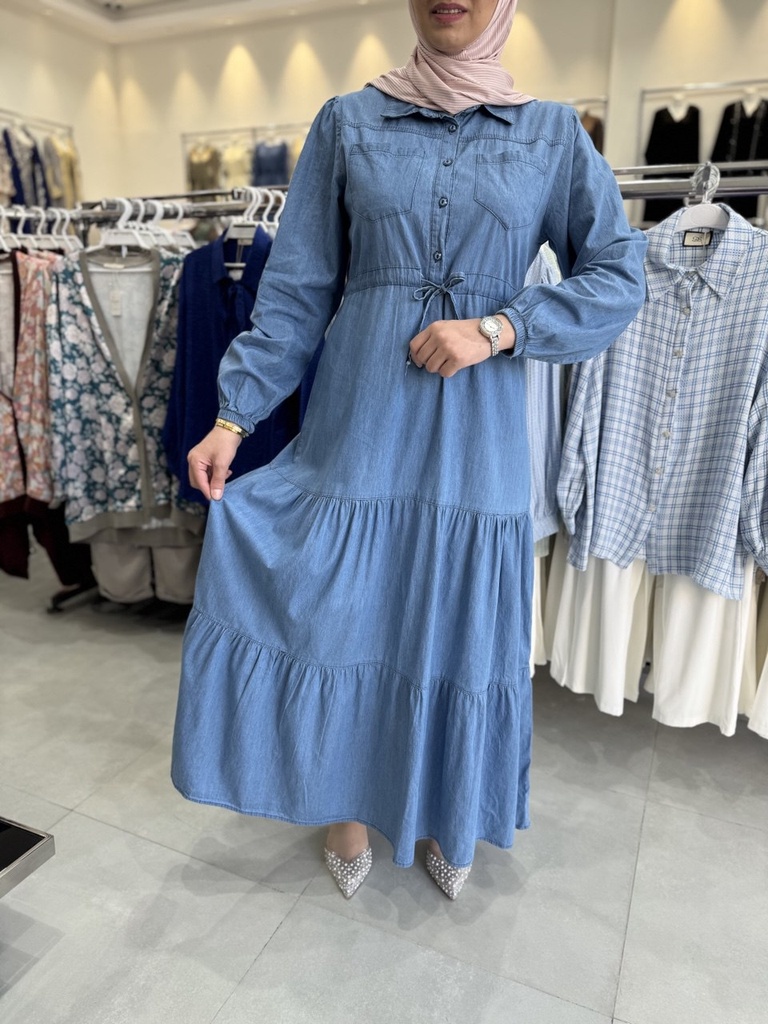 [869-0001-M] Long Dress Jeans (M)