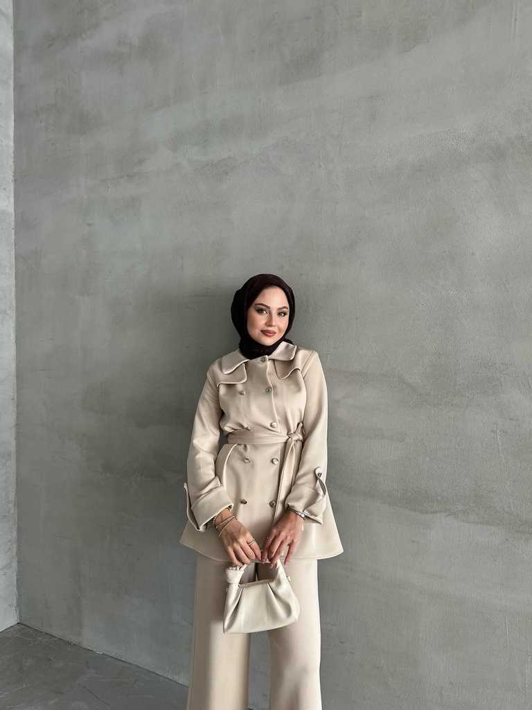 [869-8350-1-38] Tracksuit Set Cotton Beige (M)