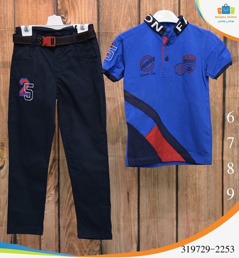 Boy Cotton Set Half Sleeve Pants