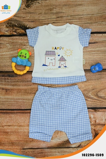 [102296-1509-0 ~ 3 Month] Newborn Boy Set two Pieces  , Blouse & Pants