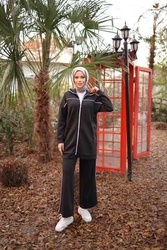 Tracksuit Set Cotton Black 