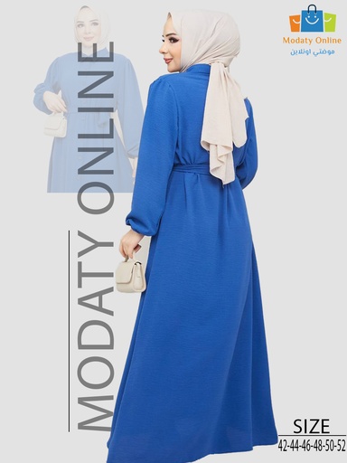 Long DRESS D-BLUE